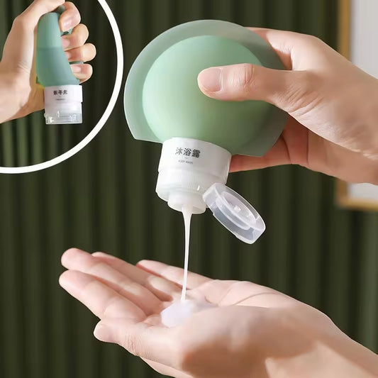 3Pcs\Set mini shampoo dispenser portable travel bottle set silicone refillable travel bottles
