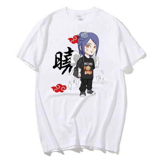 Youth New T-shirt Naruto Naruto Naruto Xiao Organization Little South Men and Women's Bottom T-shirt Top Short Sleeve